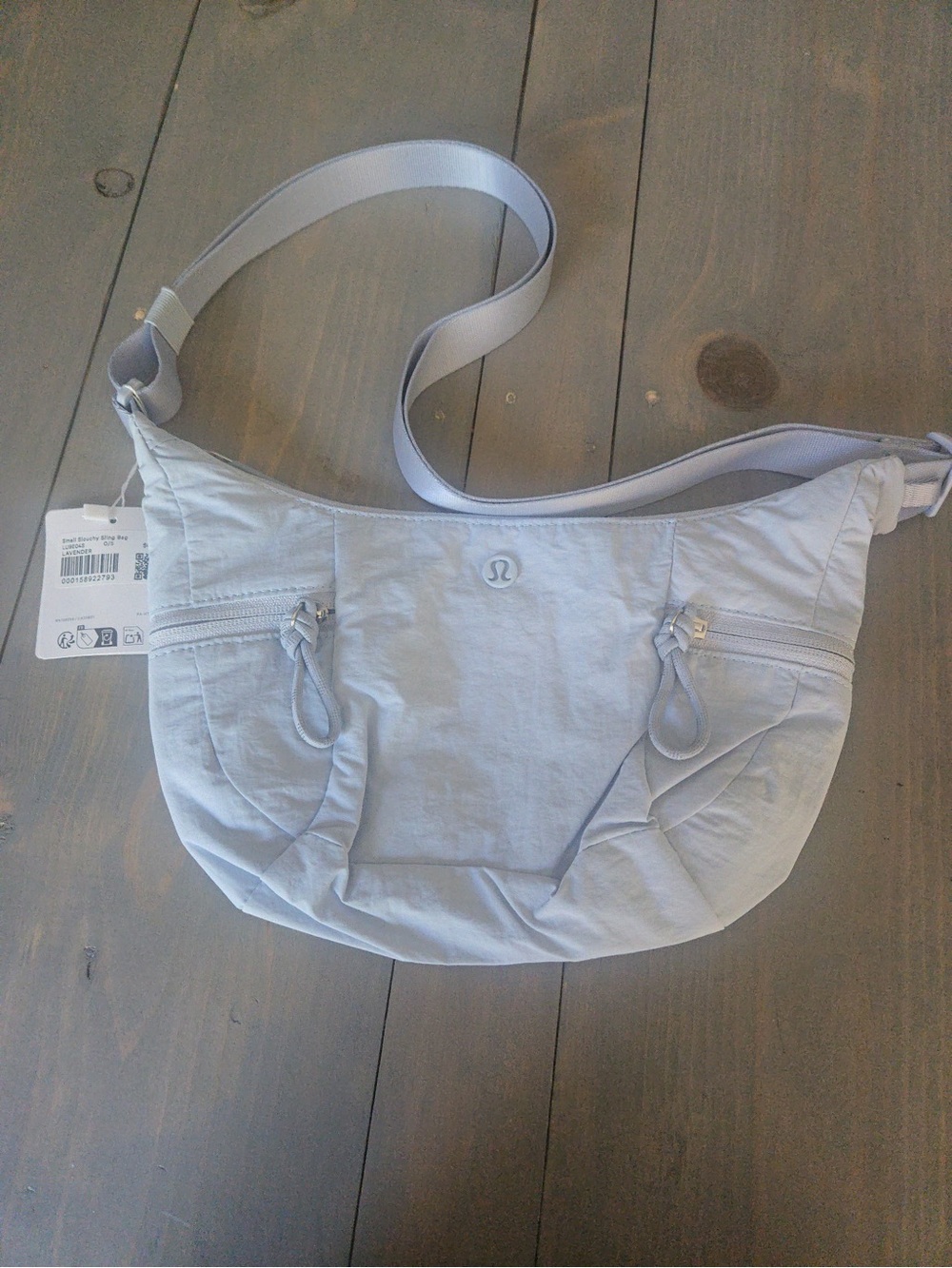 lululemon athletica lavender Crossbody Hobo Bag slouchy 3L nwt purse sling small - Picture 2 of 2